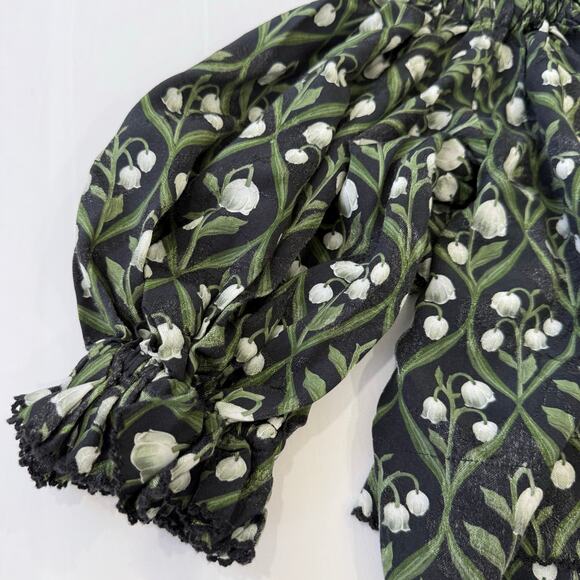 Agua by Agua Bendita Set Urucú Perla off-shoulder Blouse and Shorts Sz M - Picture 9 of 12